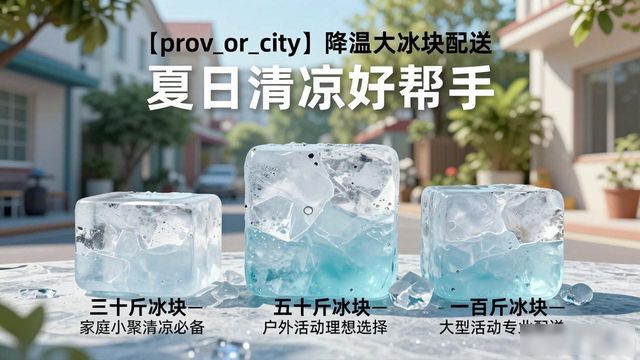 雁塔降温大冰块配送 夏日清凉好帮手